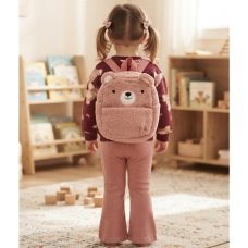 J16292: Girls Bear Sweatshirt & Fleece Lined Leggings Outfit With Matching Rucksack (2-4 Years)